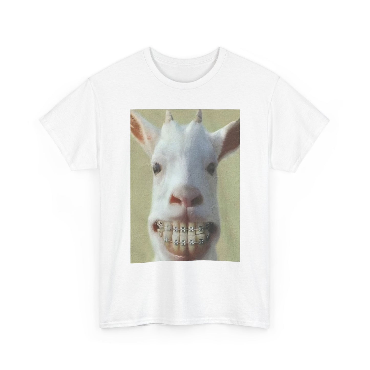Funny Animal Graphic T Shirt Sheep goat Farm Hilarious Unisex Heavy Cotton Tee