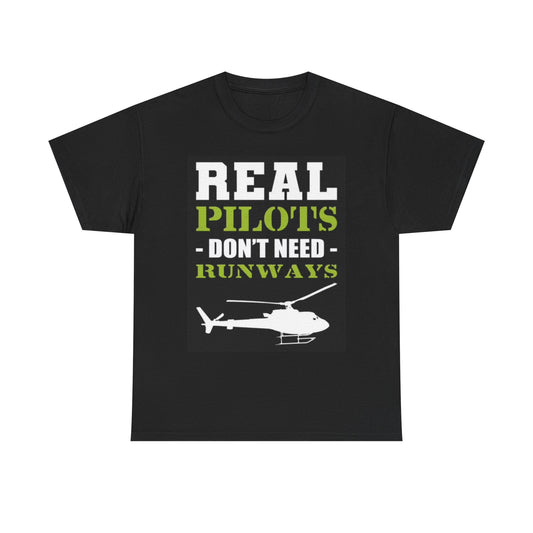 Helicopter Pilot Graphic T Shirt Retro Funny Airplanes Airport Unisex