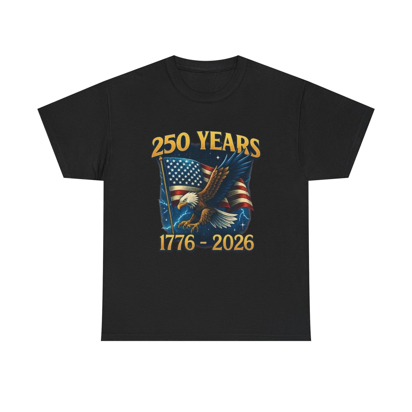 250 Years American Anniversary Graphic T Shirt Adult New Tee