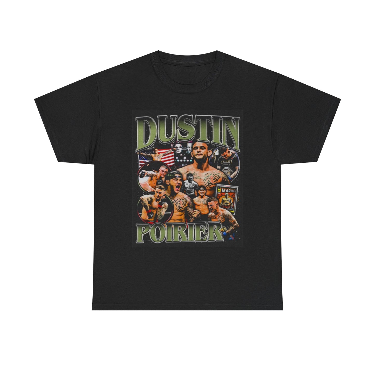 Dustin Poirier Graphic T Shirt Vintage Heavy Cotton Tee UFC Retro Champ