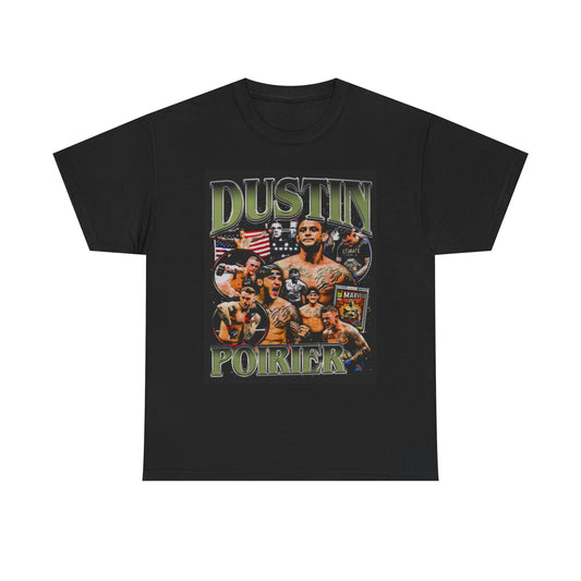 Dustin Poirier Graphic T Shirt Vintage Heavy Cotton Tee UFC Retro Champ
