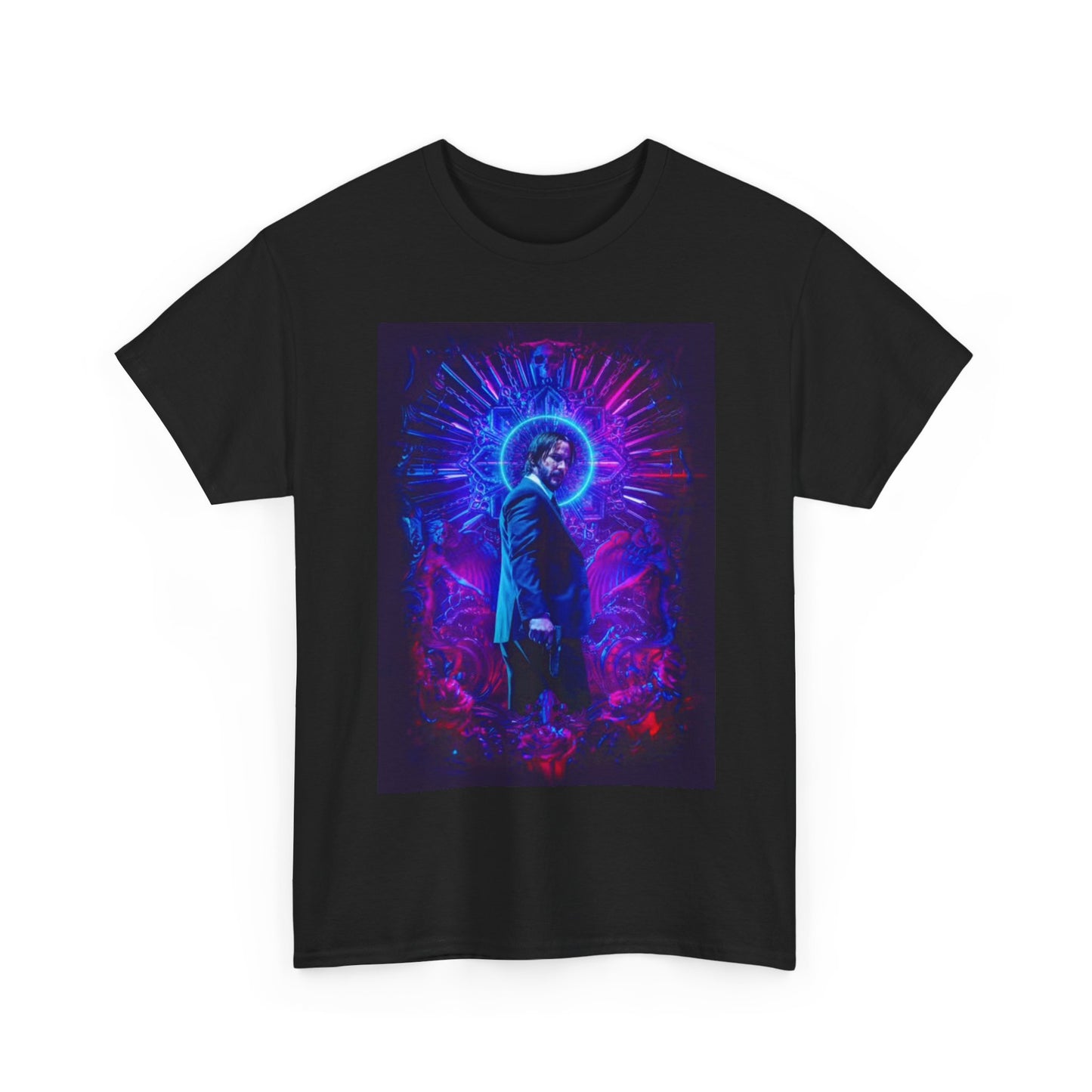 John Wick Tshirt Movie Action graphic The Continental Unisex Heavy Cotton Tee