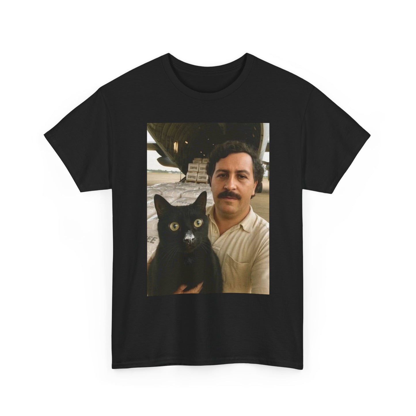 Pablo Escobar Funny Cat Graphic T Shirt NEW ADULT SIZING