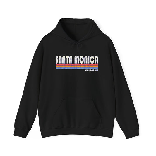 Santa Monica California Graphic Hoodie Heavy Blend Sweatshirt NEW