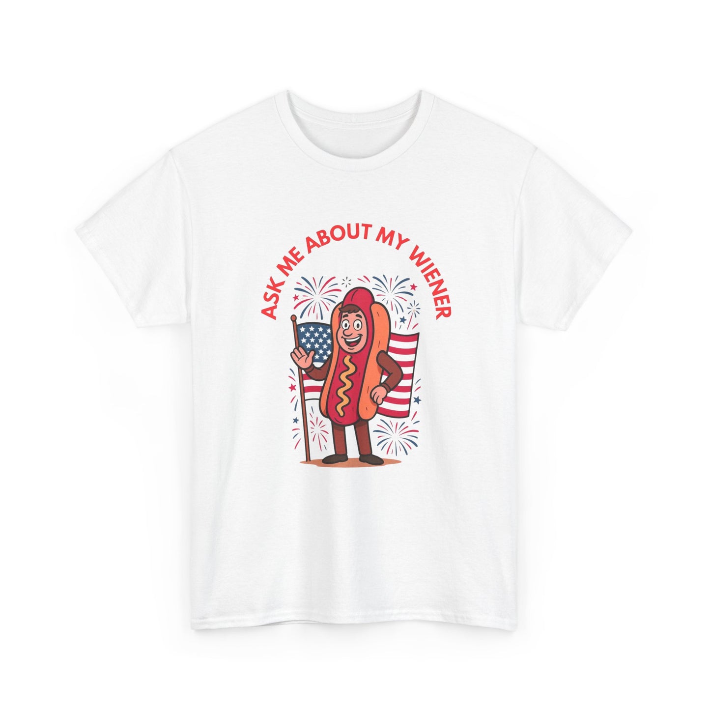 Ask About My Wiener Funny Graphic T Shirt ADULT NEW