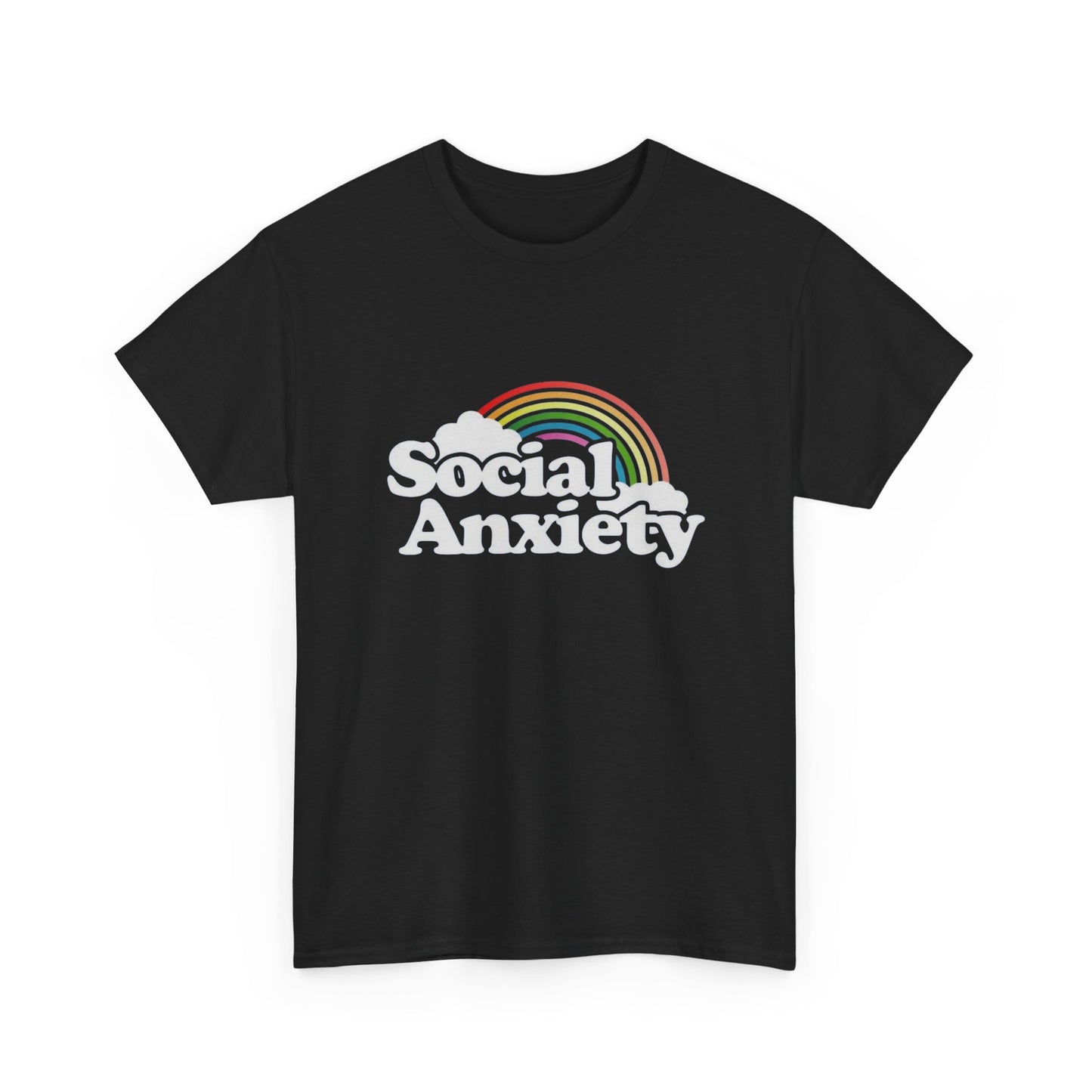 Social Anxiety MULTIPLE COLORS Graphic T Shirt NEW Adult Tee