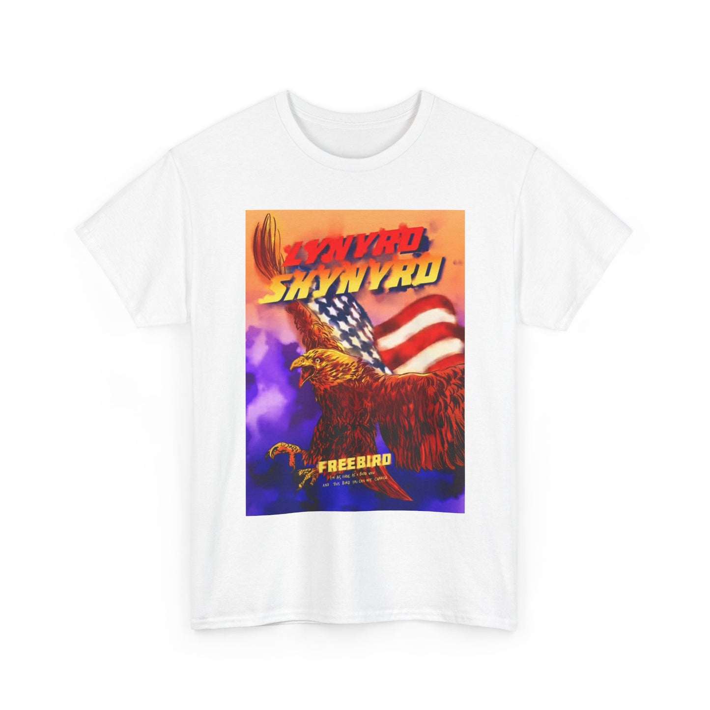Lynard Skynard Tshirt American Bald Eagle Retro Country Rock Unisex Heavy Cotton