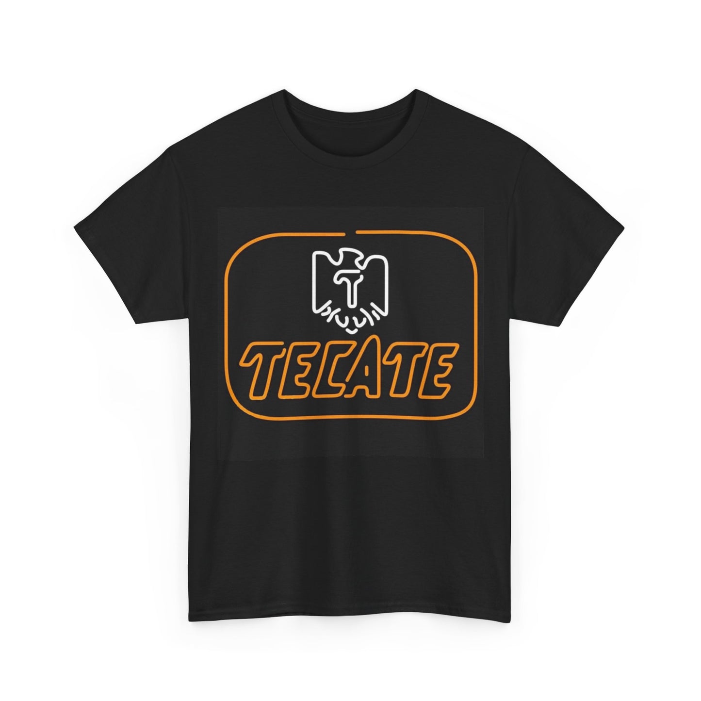 Tecate Mexican Beer Shirt Retro Poster Neon Sign Unisex Heavy Cotton Tee