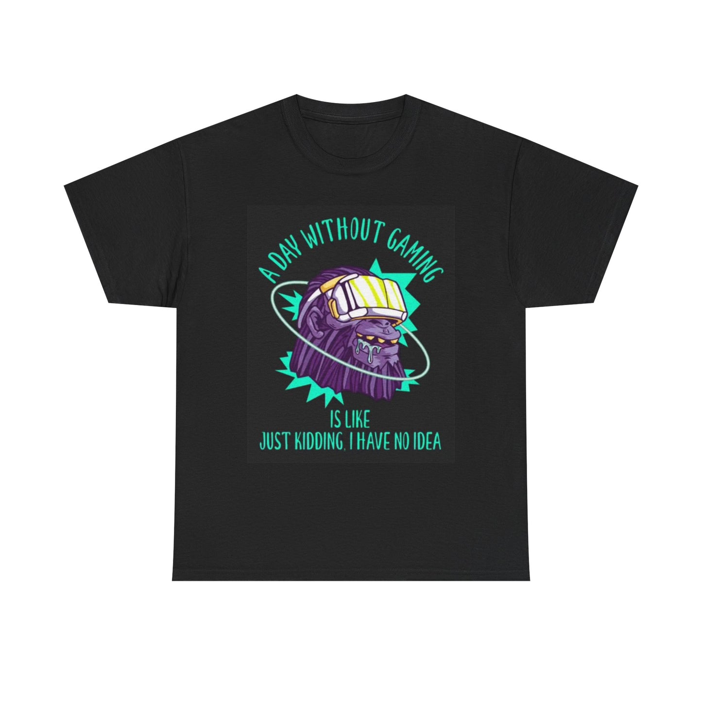 A Day Without Gaming Graphic T Shirt Funny video Games Unisex Heavy Cotton Tee