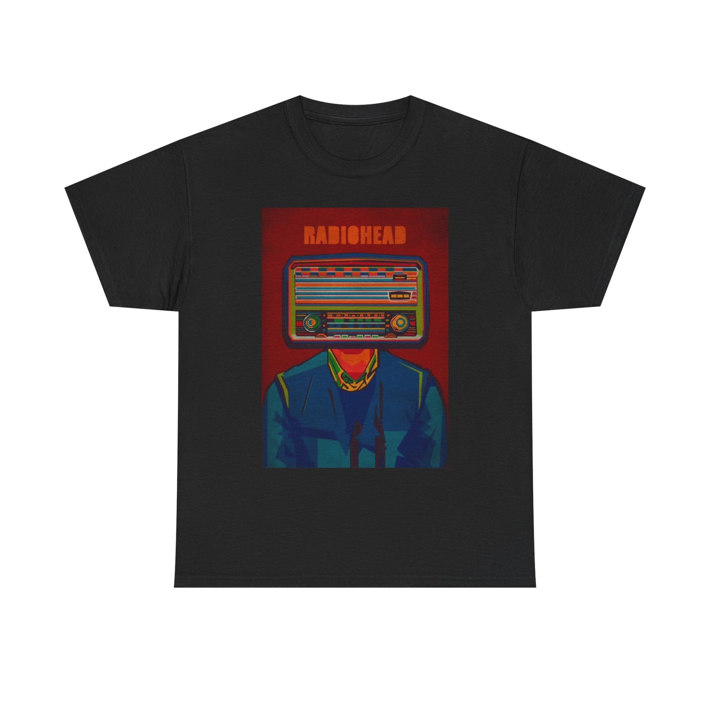 RadioHead Tshirt Retro Merch Rock Band Vintage Unisex Heavy Cotton Tee