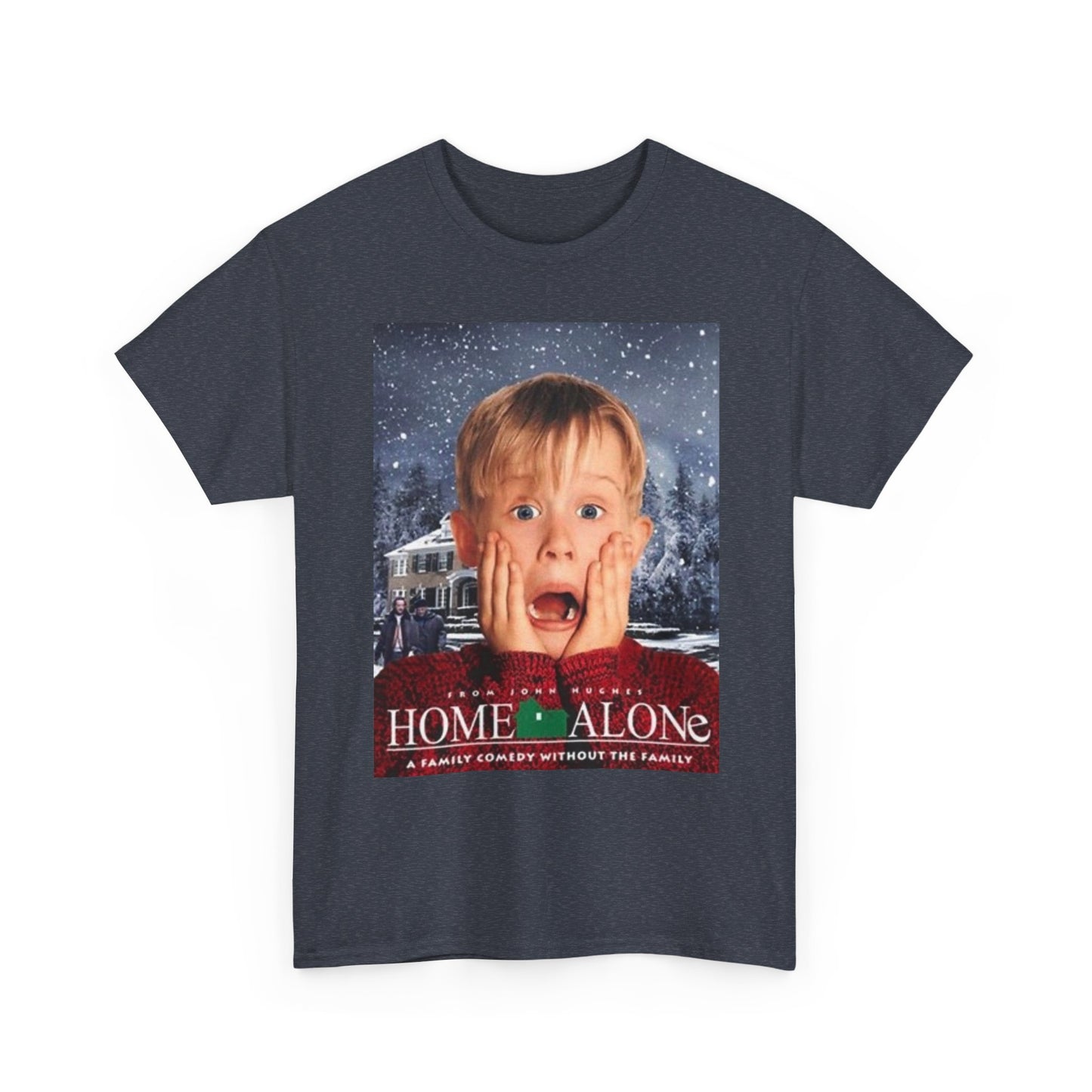 Home Alone T Shirt Vintage Movie Art Christmas Gift Unisex Heavy Cotton Tee