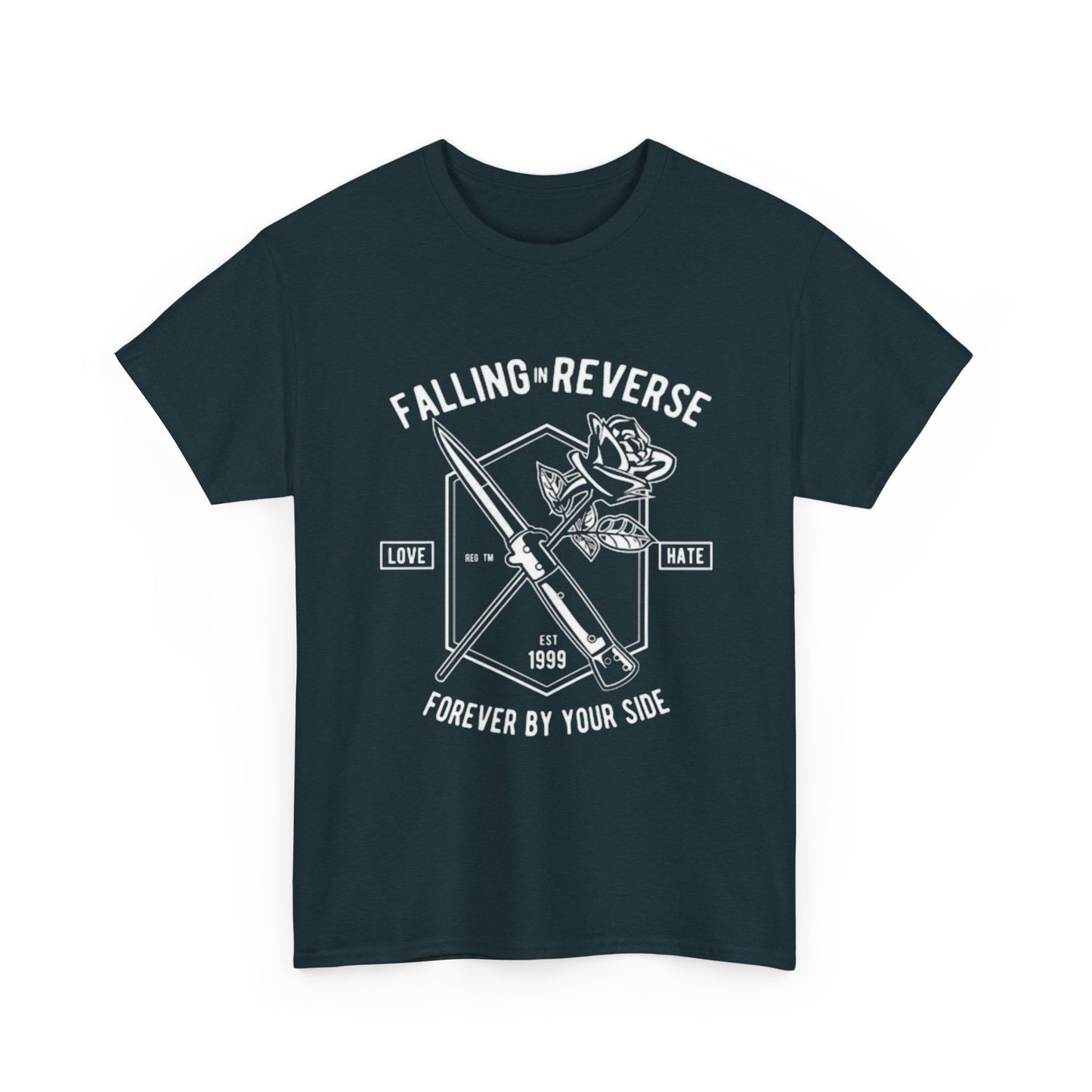 Falling In Reverse Graphic T Shirt Retro Punk Rock Emo Unisex Heavy Cotton Tee