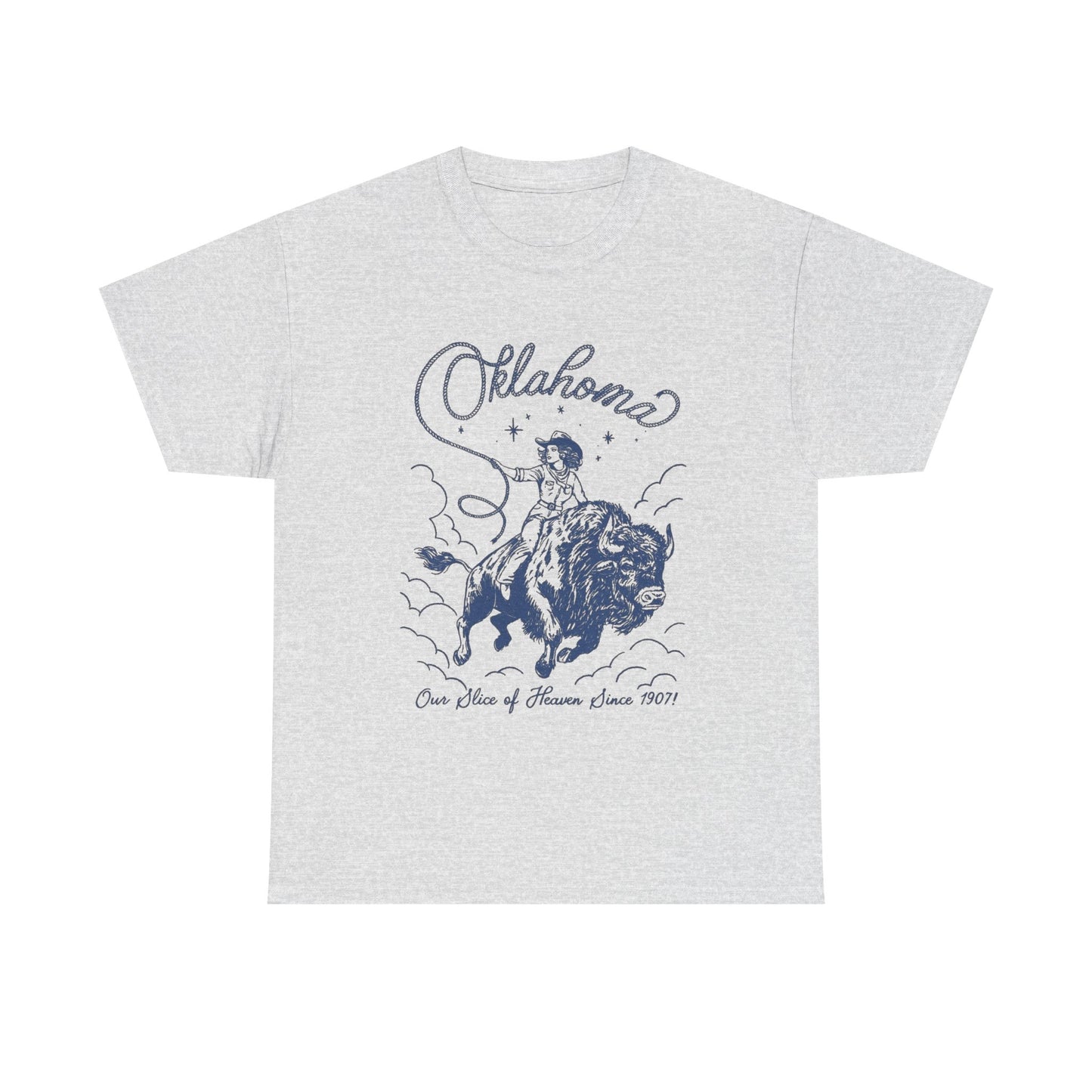 Oklahoma Cowgirl Graphic T Shirt Unisex Heavy Cotton Tee NEW Gift