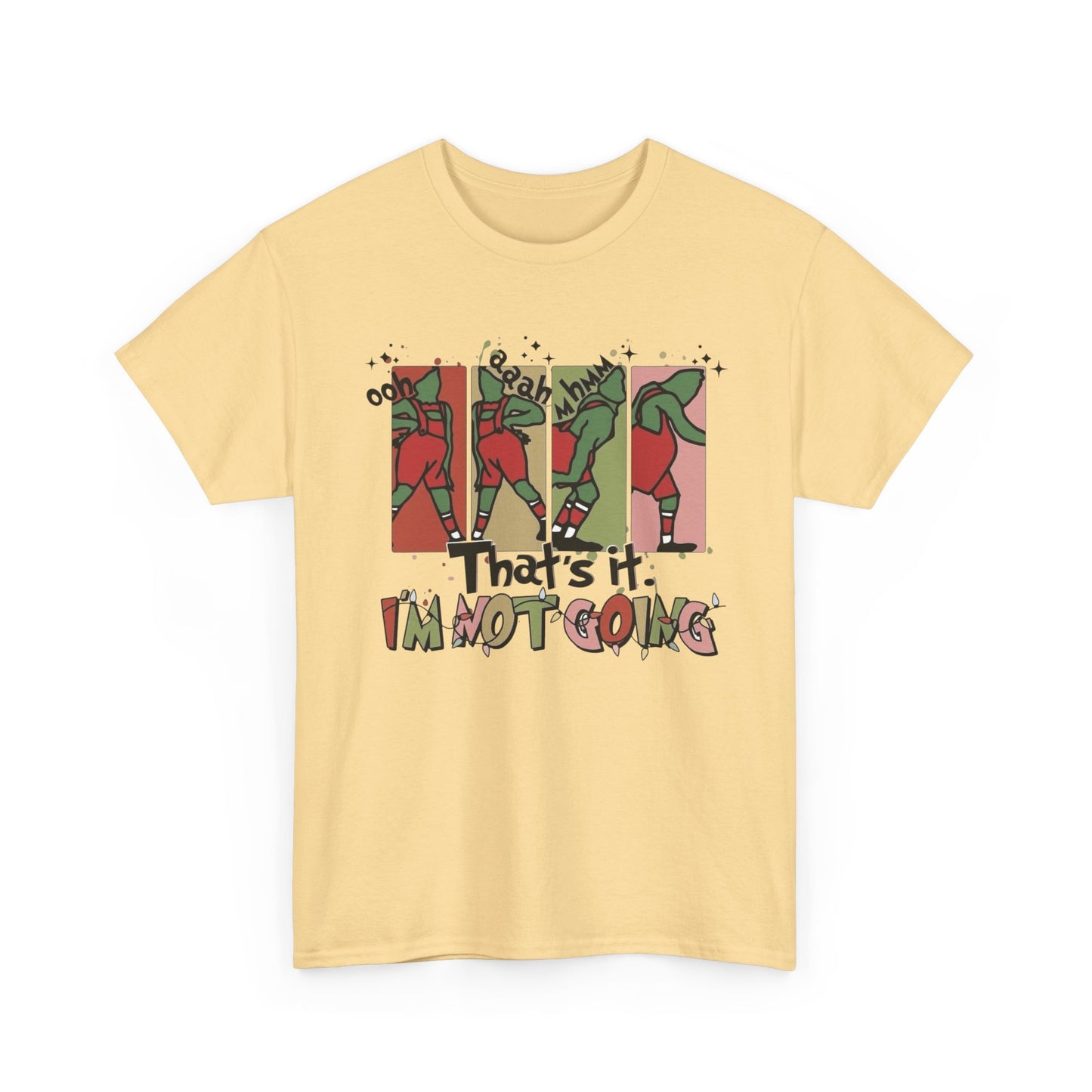 Funny Grinch Christmas Graphic T Shirt Unisex NEW Heavy Cotton Tee