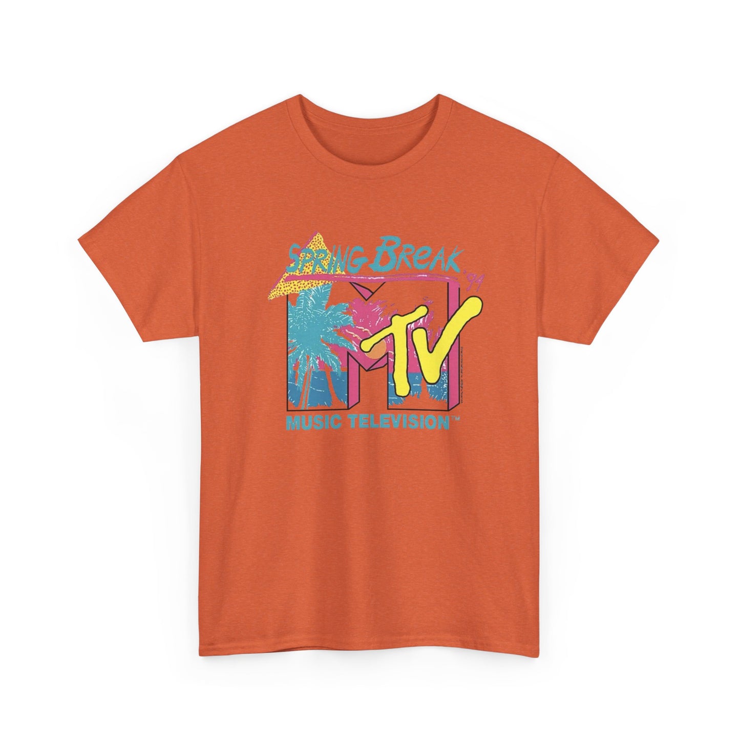 MTV Spring Break 1994 Vintage Graphic T-Shirt Unisex Heavy Cotton Tee