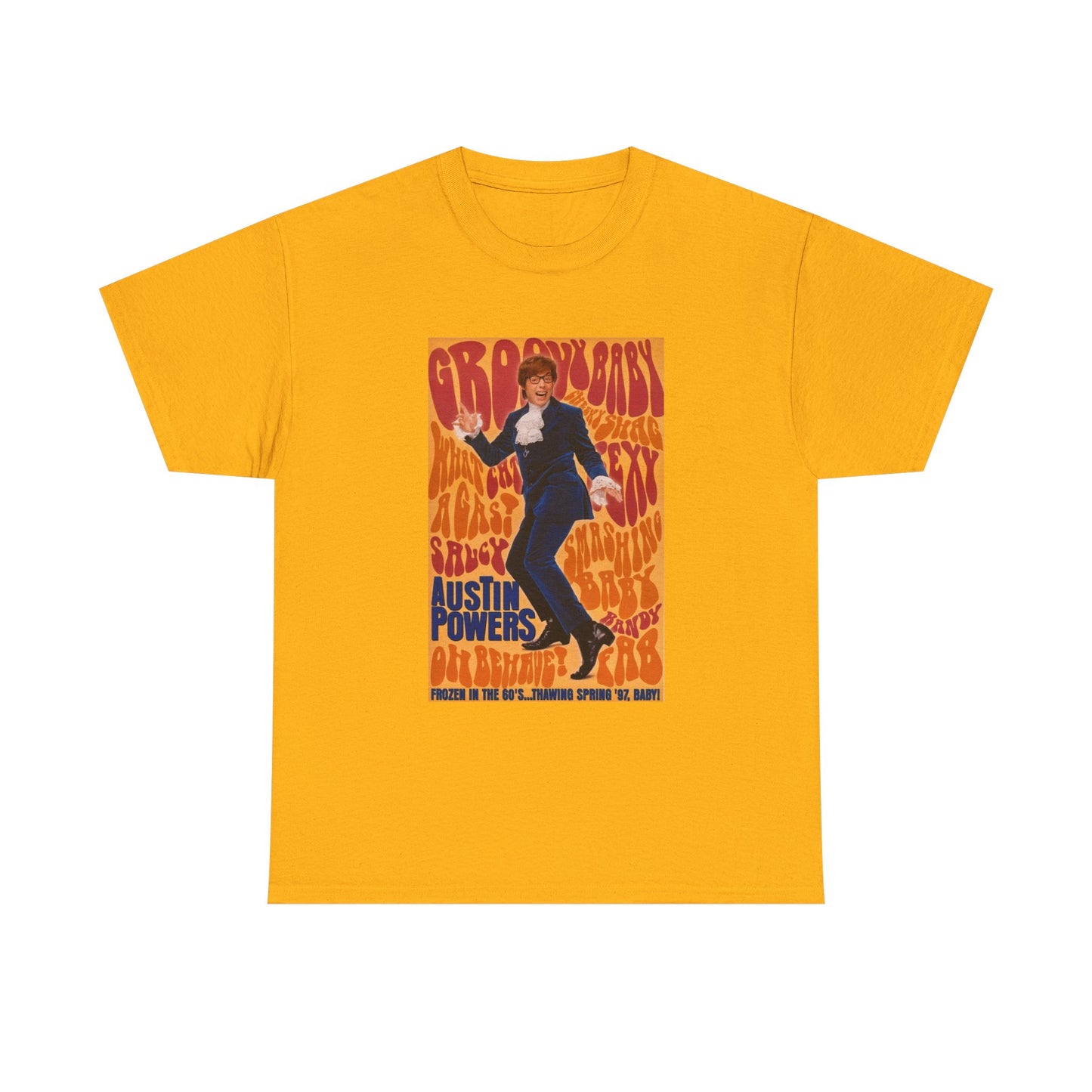 Austin Powers Shirt The Spy Who shagged Me Comedy Unisex Heavy Cotton Tee