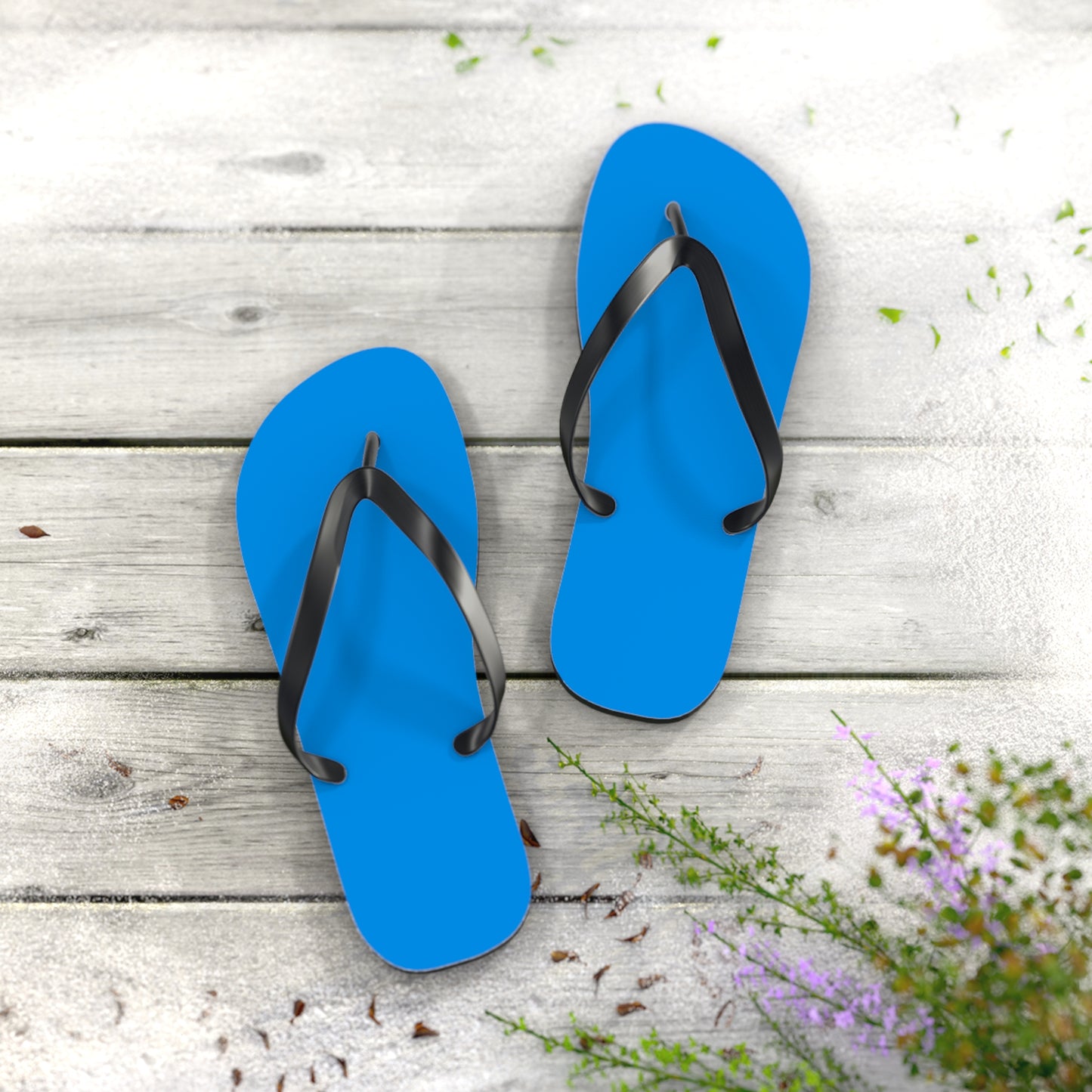 Marina Blue Flip Flops, Sandals Slides, Summer Footwear, Brand New