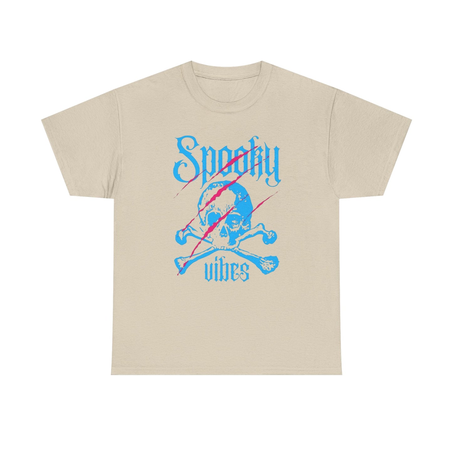 Spooky Vibes Graphic T Shirt NEW Unisex Heavy Cotton Tee
