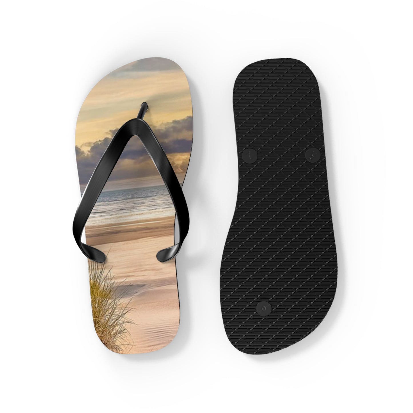Beach Sunset Flip Flops, Sandals Slides, Summer Footwear, Brand New