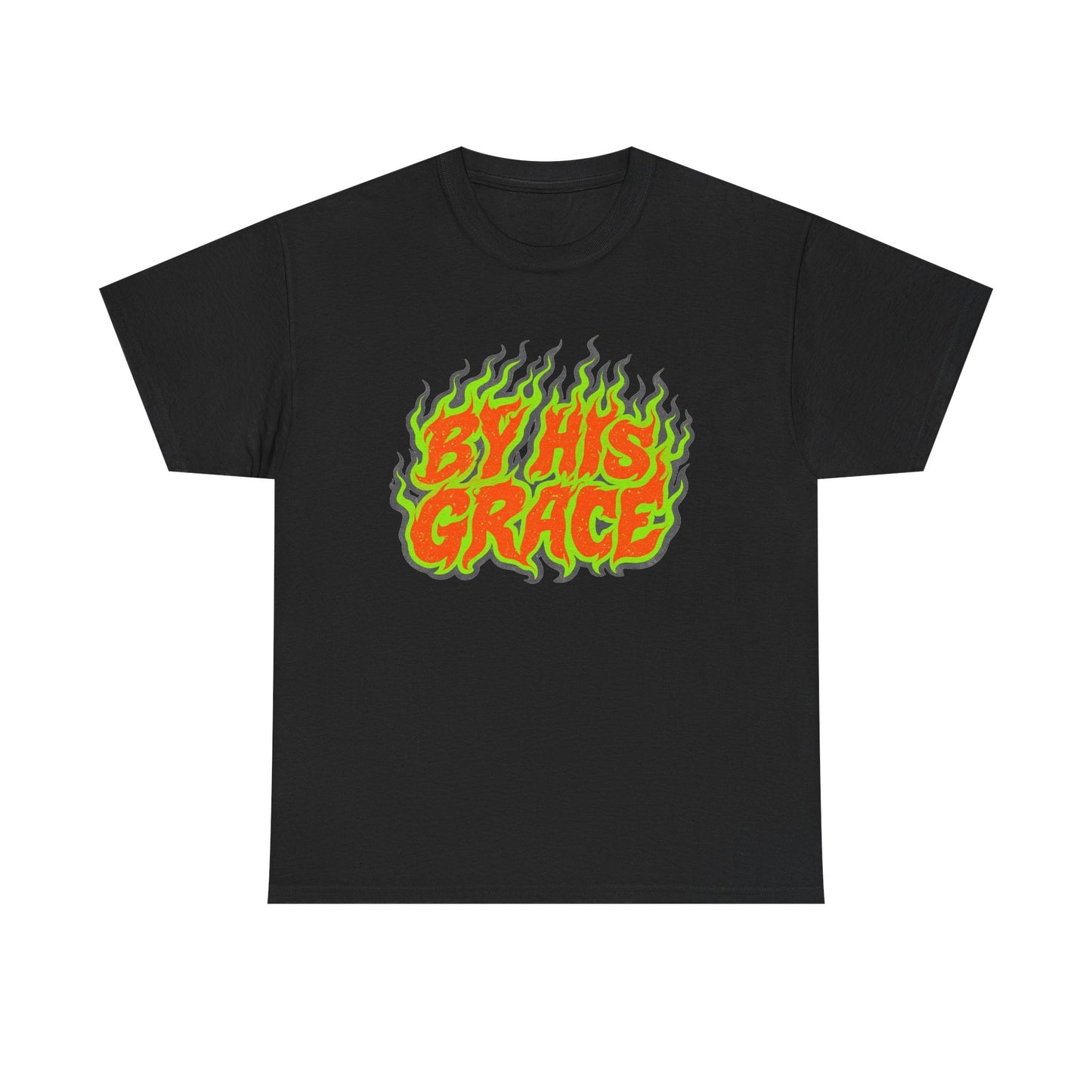 By His Grace Jesus Graphic T Shirt Men's Heavy Cotton Tee - Quality - Modern True to Size