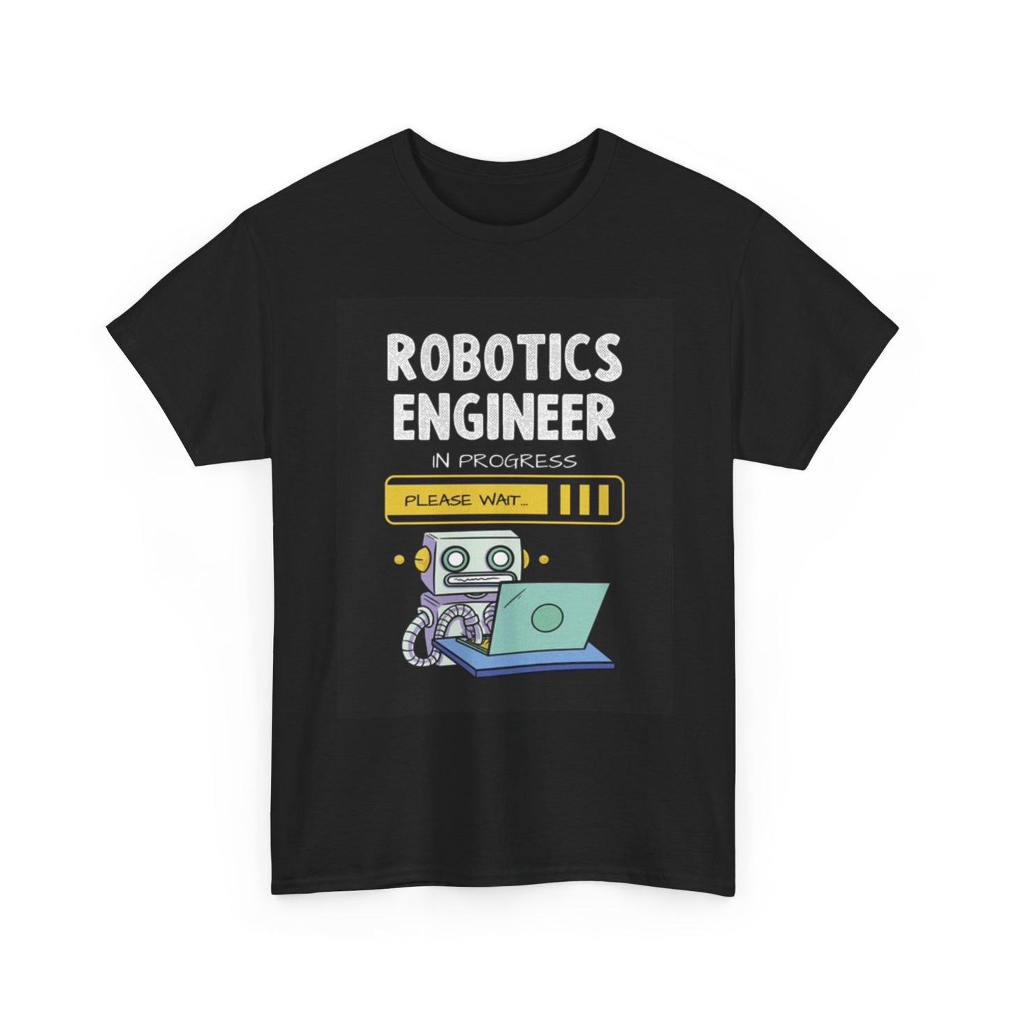 Robotics Engineer T Shirt Retro Funny Jokes Gift Unisex Heavy Cotton Tee