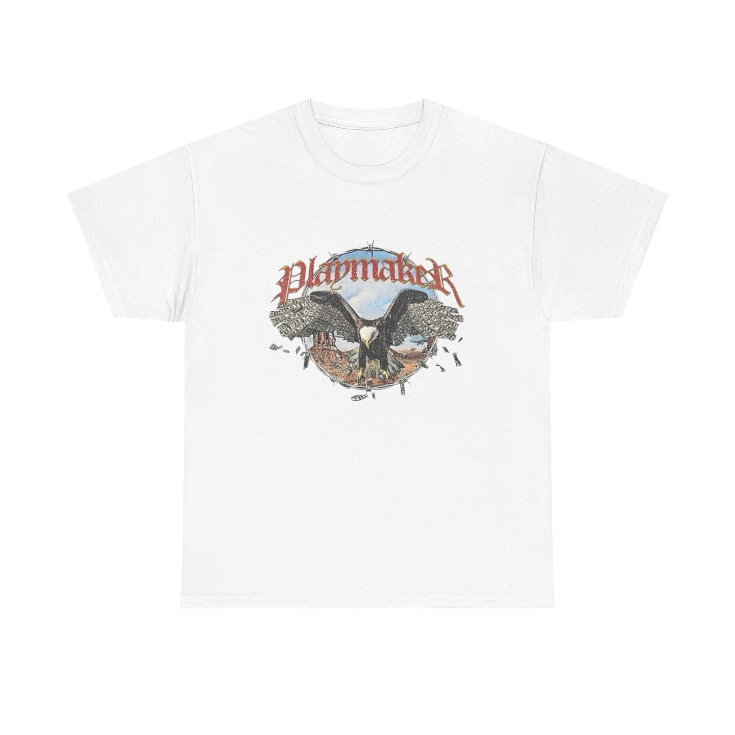 Playmaker Eagle Graphic T Shirt Unisex Heavy Cotton Tee