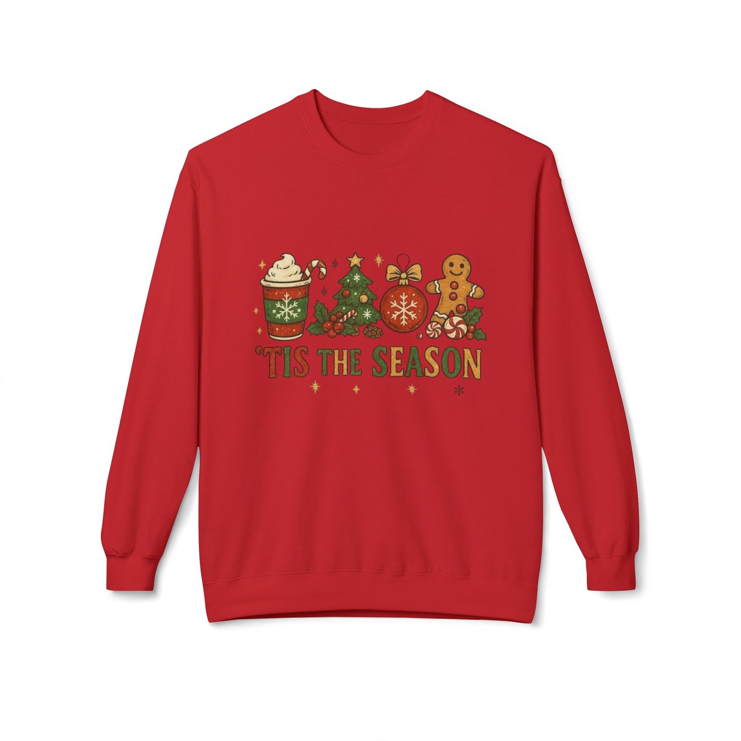 Tis The Season Christmas Sweater Holiday's NEW Unisex Fleece Crewneck Sweatshirt