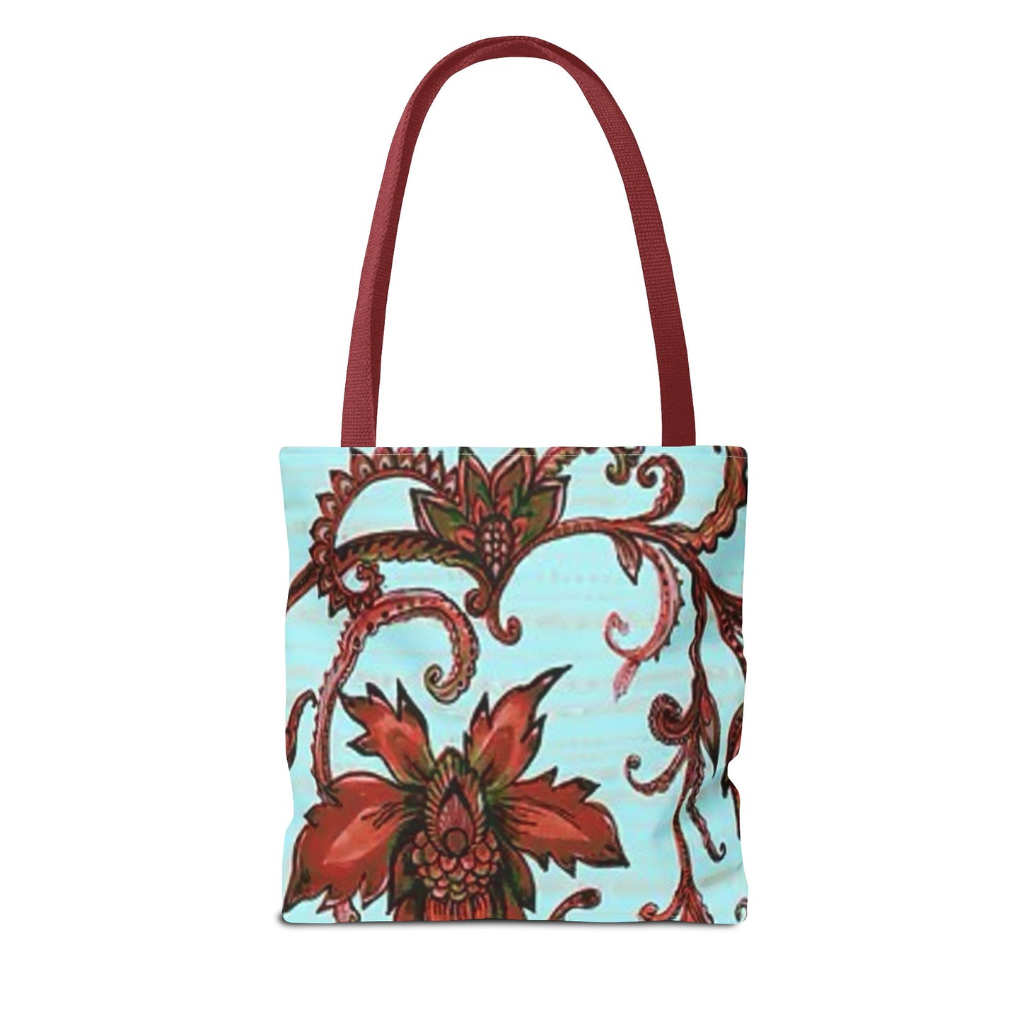 Flowers Turquoise Multi Color BRAND NEW MODERN Tote Bag (AOP)