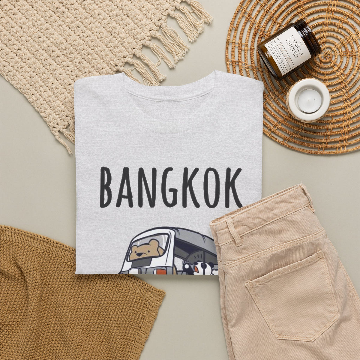 Bangkok Is Calling Tuk Tuk T-Shirt Men's Graphic Tee Thailand