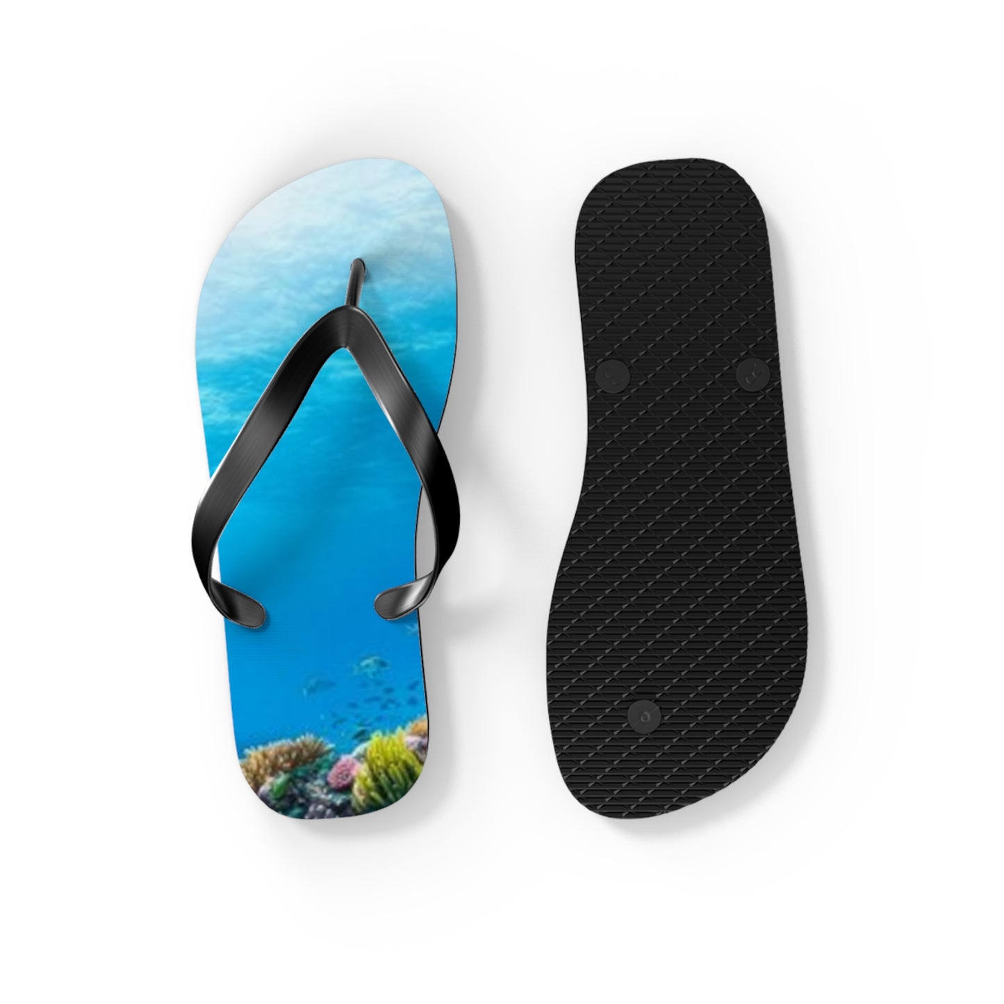 Ocean Underwater Summer Sandals, Beach Shoes, Vacation Flip Flops, Pool Slides
