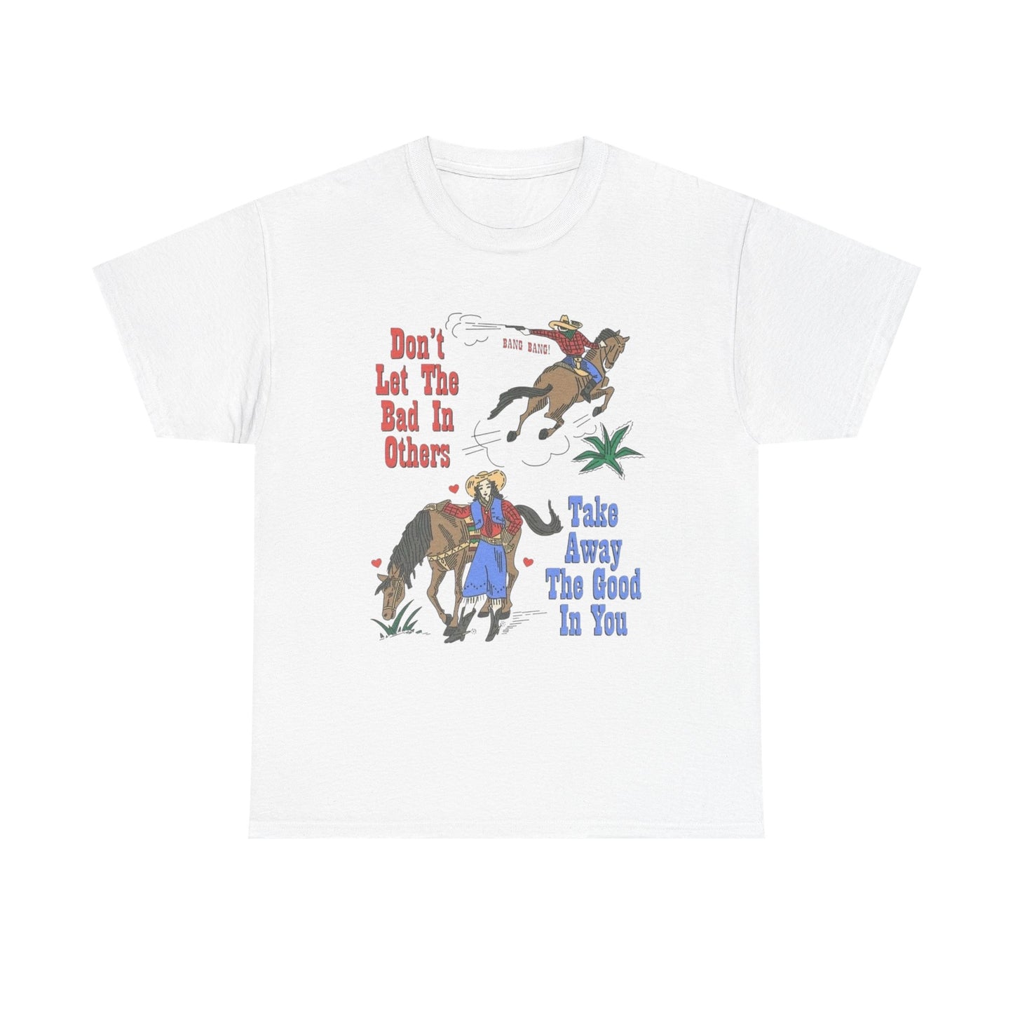 Cowboy Western Rodeo 90s Vintage Graphic T Shirt Unisex Heavy Cotton Tee