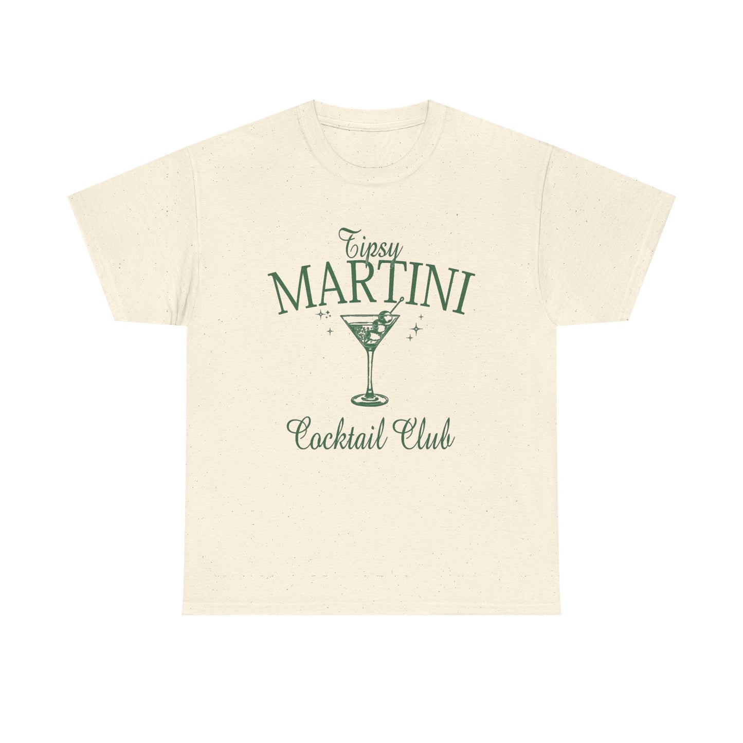 Tipsy Martini Club Graphic T Shirt NEW Unisex Heavy Cotton Tee