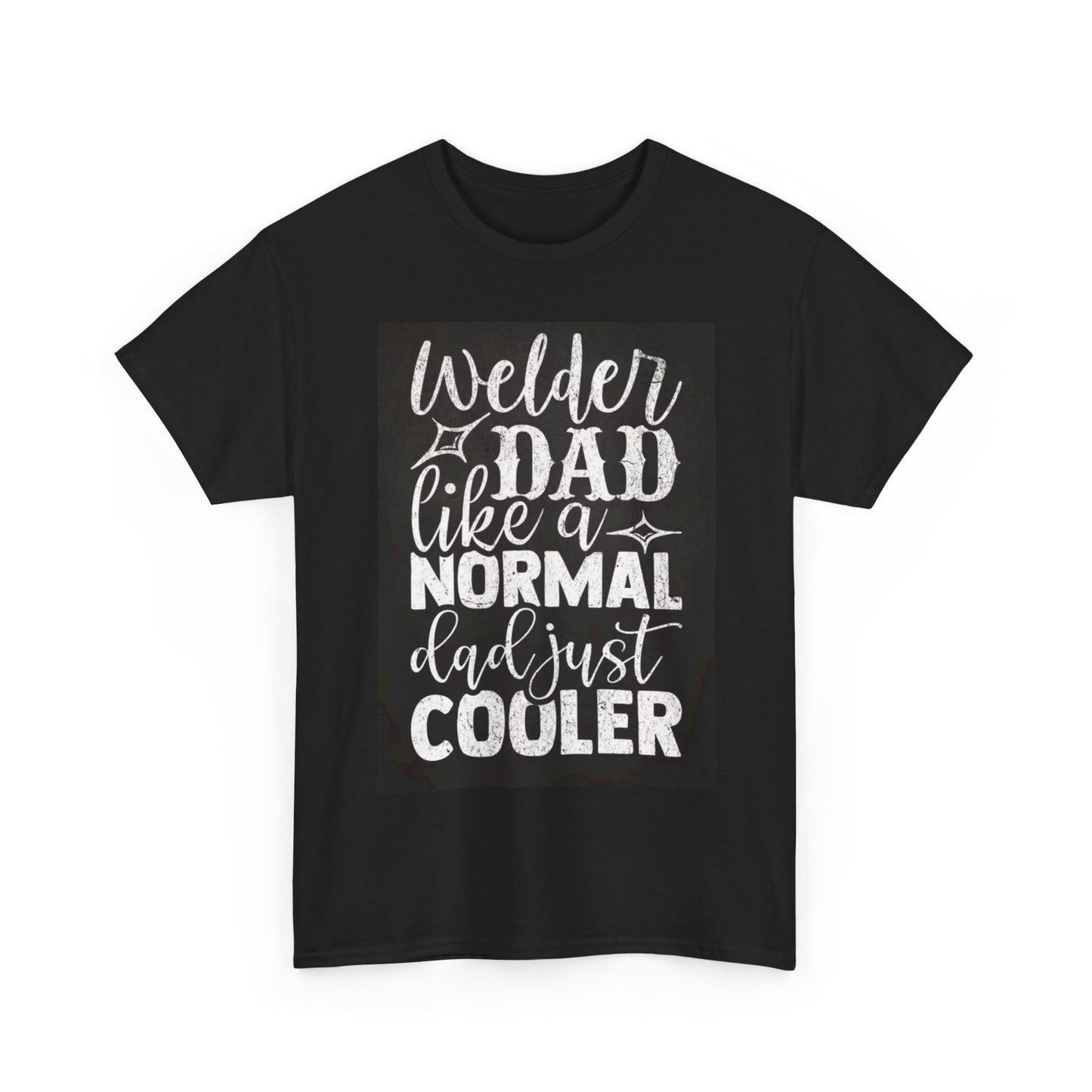 Welder Dad Tshirt Blue Collar Gift American USA Unisex Heavy Cotton Tee