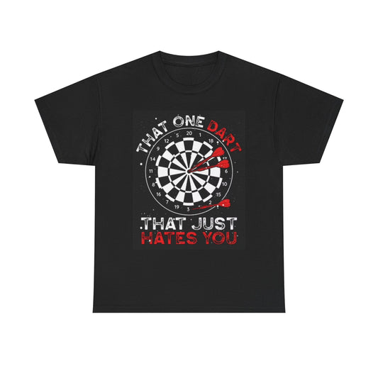 Dartboard Funny Graphic T Shirt Bar Beers Unisex Heavy Cotton Tee