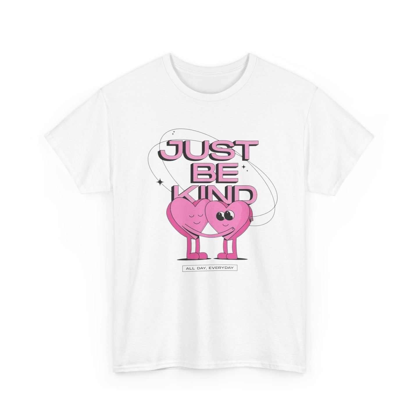 Just Be Kind Retro Graphic T Shirt Unisex Heavy Cotton Tee