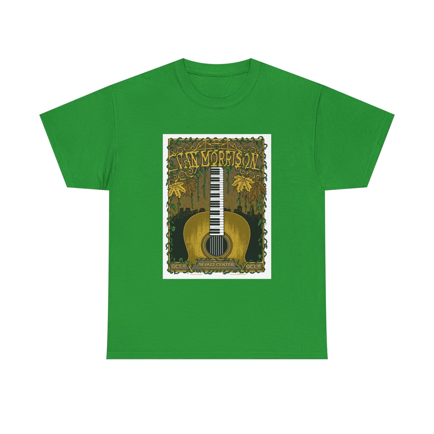 Van Morrison Tshirt Classic Rock Merch Graphic Retro Unisex Heavy Cotton Tee