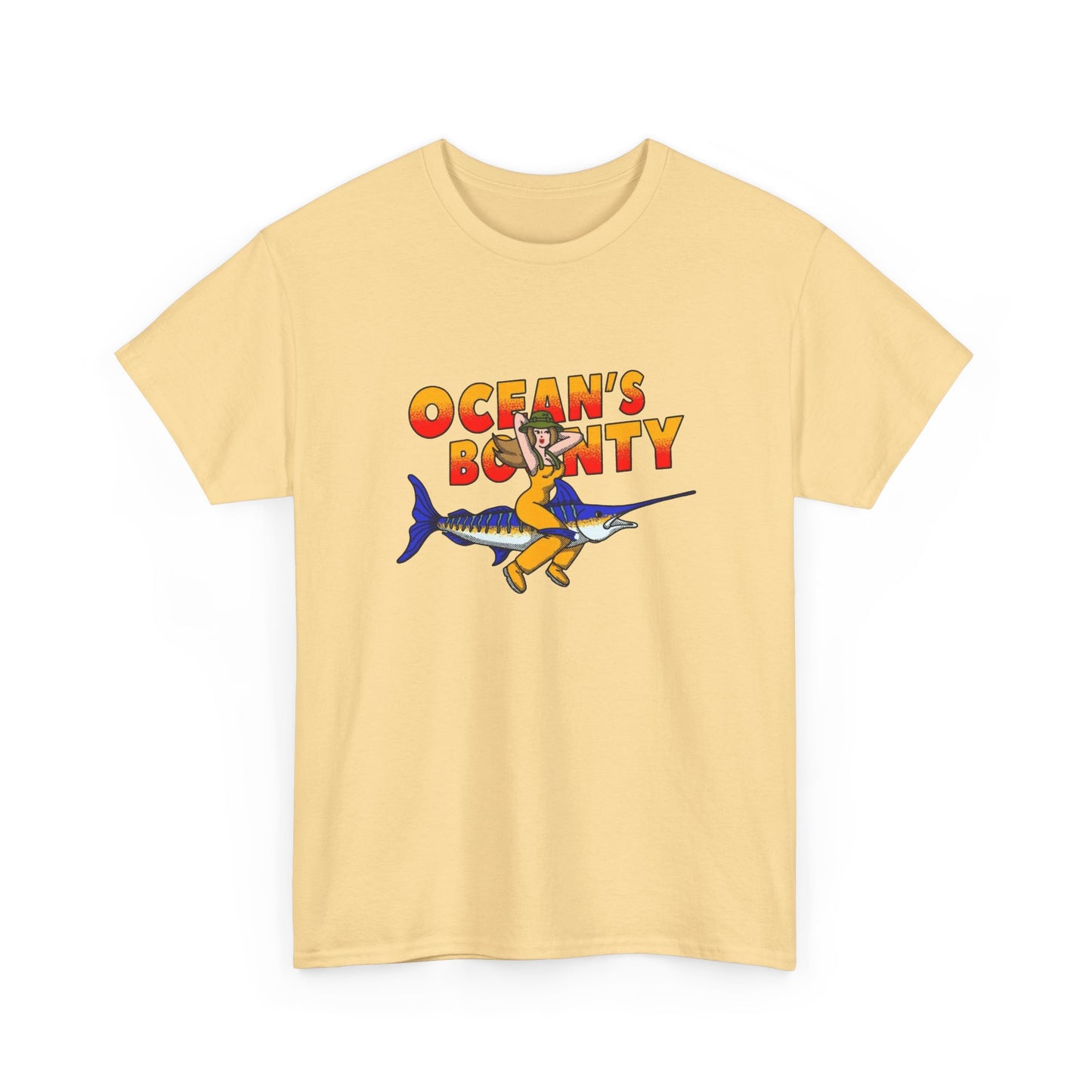 Oceans Bounty Fishing Graphic T Shirt NEW ADULT TEE VINTAGE