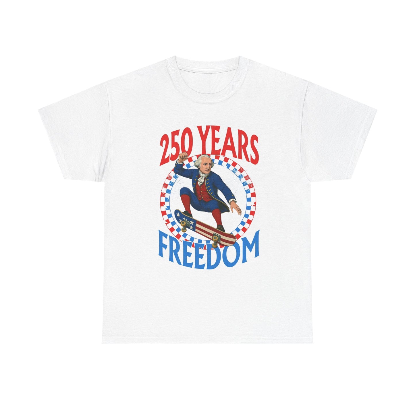 July 4th American Flag 250 Years Graphic T Shirt Unisex Cotton Tee NEW