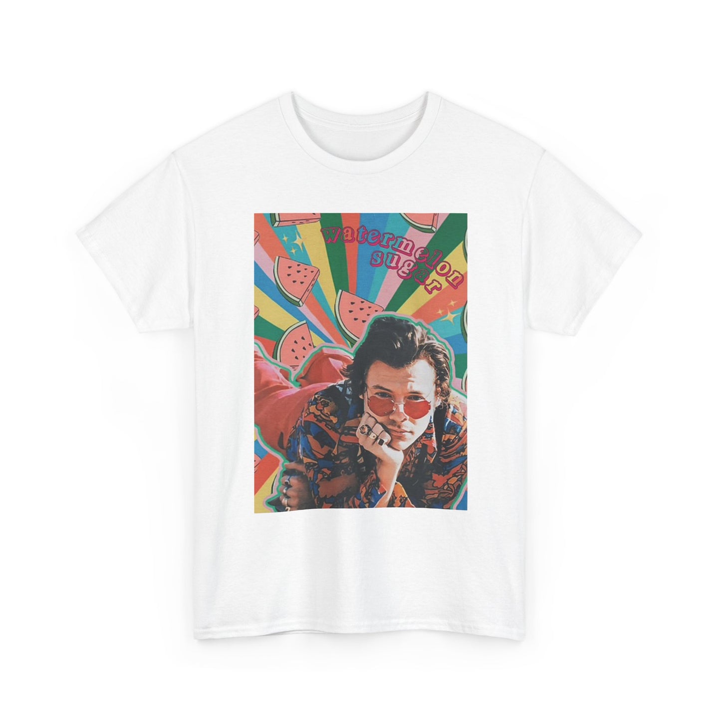 Watermelon Sugar Graphic T Shirt Retro Vibes Unisex Heavy Cotton Tee