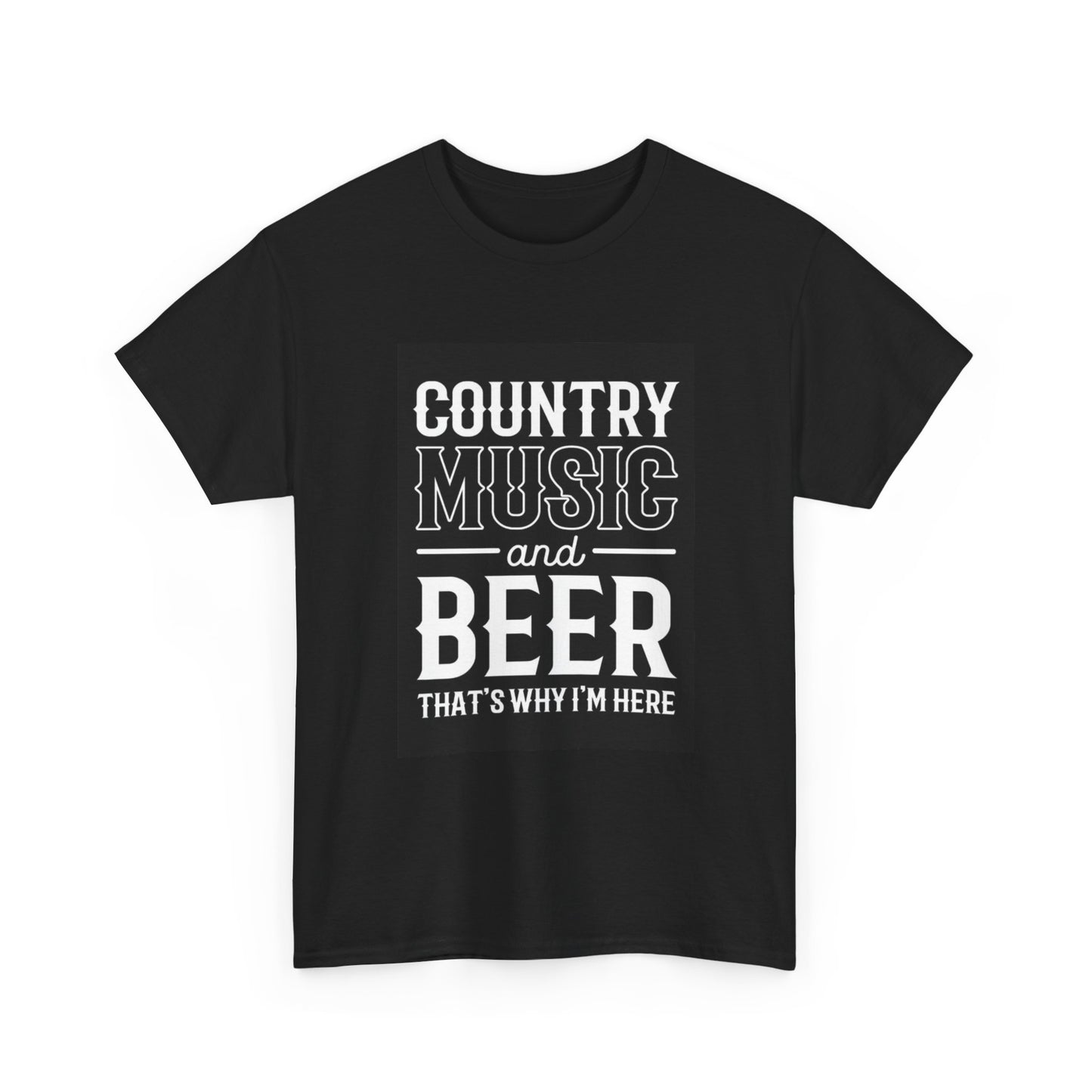 Country Music And Beer Tshirt Good Times Unisex Heavy Cotton Tee