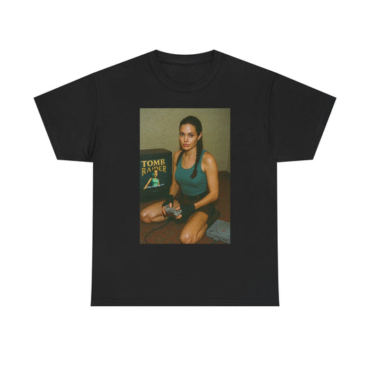 Tomb Raider Funny T Shirt Graphic Unisex Heavy Cotton Tee NEW GIFT