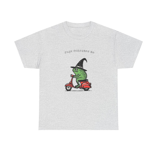 Rage Consumes Me Hilarious Frog Graphic T Shirt NEW Heavy Cotton Tee