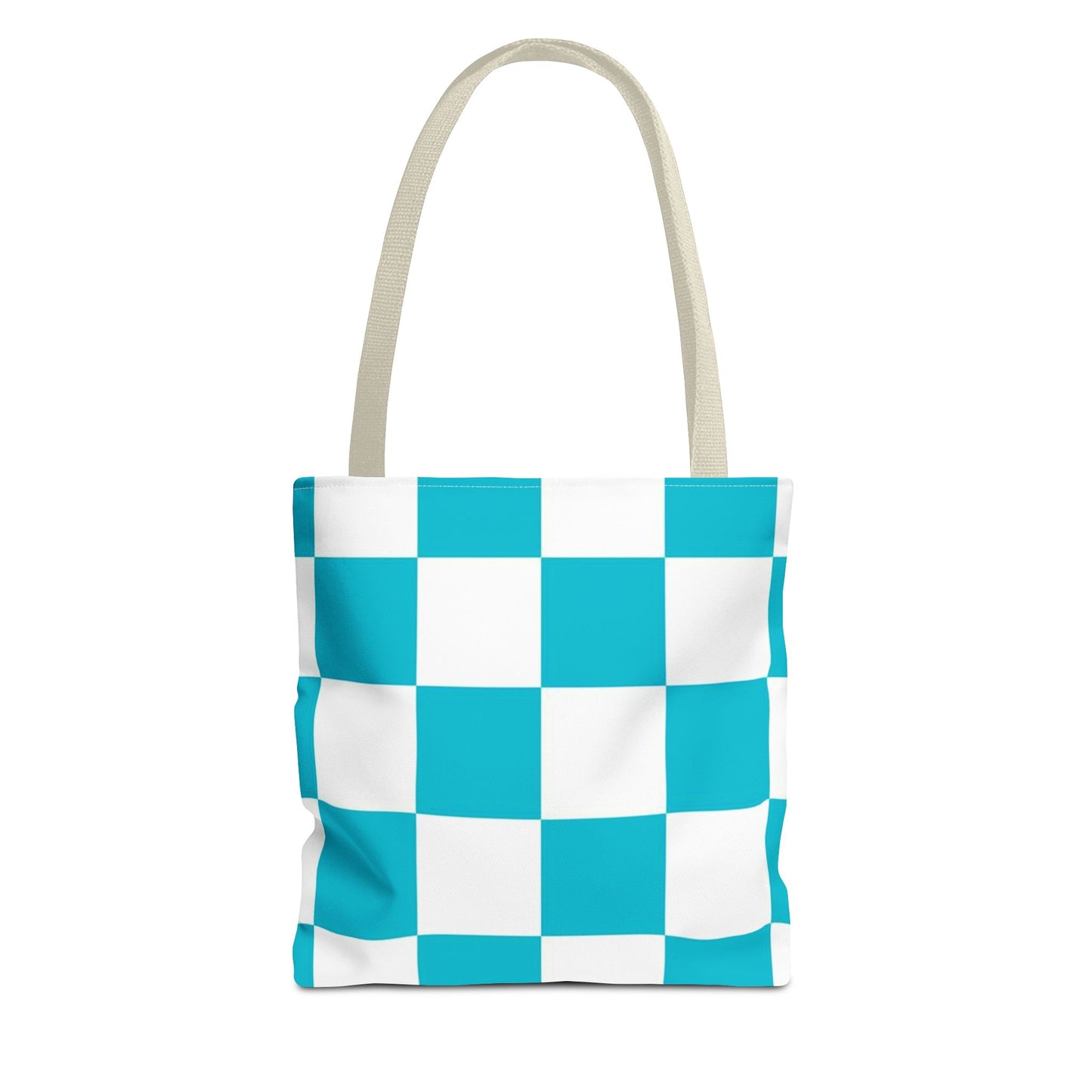 Turquoise Checkered BRAND NEW Purse - Pocketbook - Travel Tote BagTote Bag (AOP)