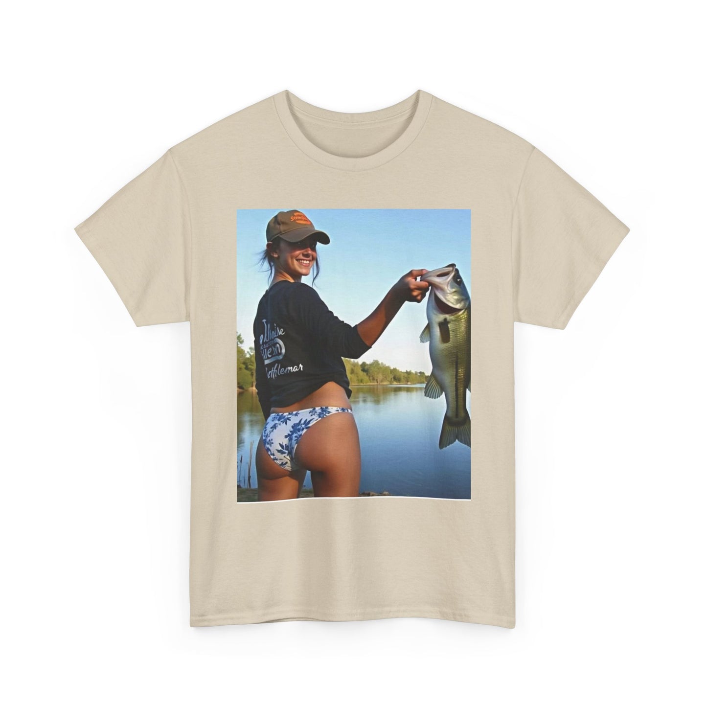 Fishing Babes Outdoors Graphic T Shirt S-5XL Unisex Heavy Cotton Tee
