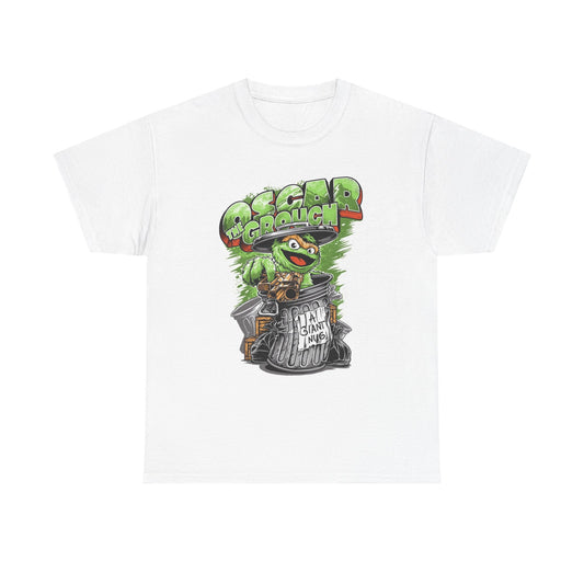 Oscar The Grouch Graphic T Shirt Funny Vintage Unisex Heavy Cotton Tee