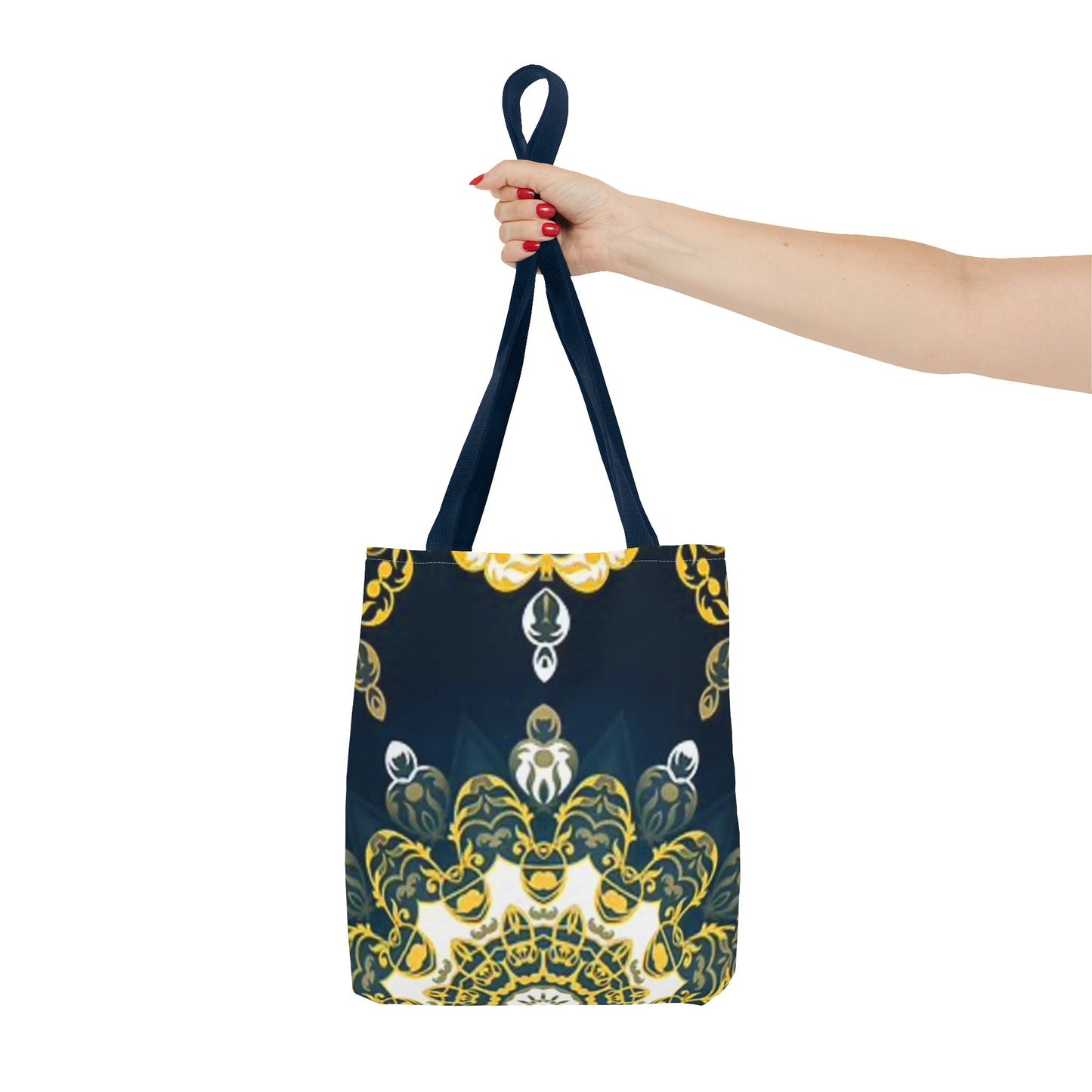 Navy And Gold Pattern Multi Color BRAND NEW MODERN Tote Bag (AOP)