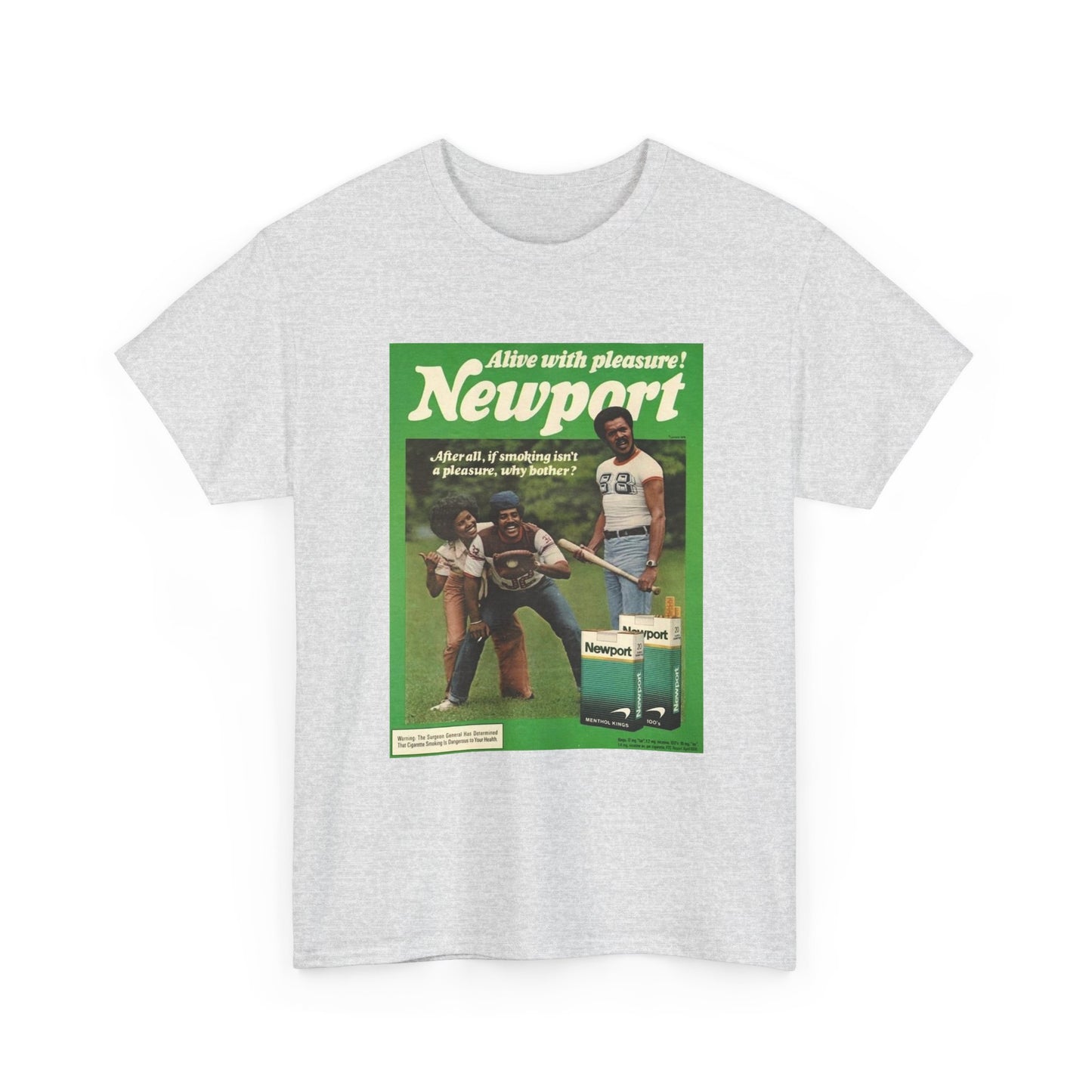 Newport T-shirt vintage cigarette menthol graphic Unisex Heavy Cotton Tee