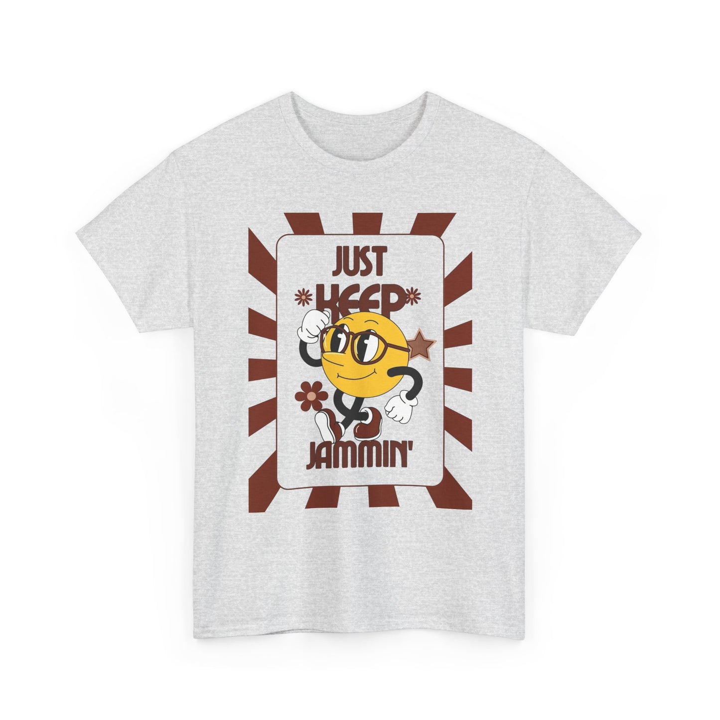 Just Keep Jammin Graphic T Shirt Unisex Heavy Cotton Tee
