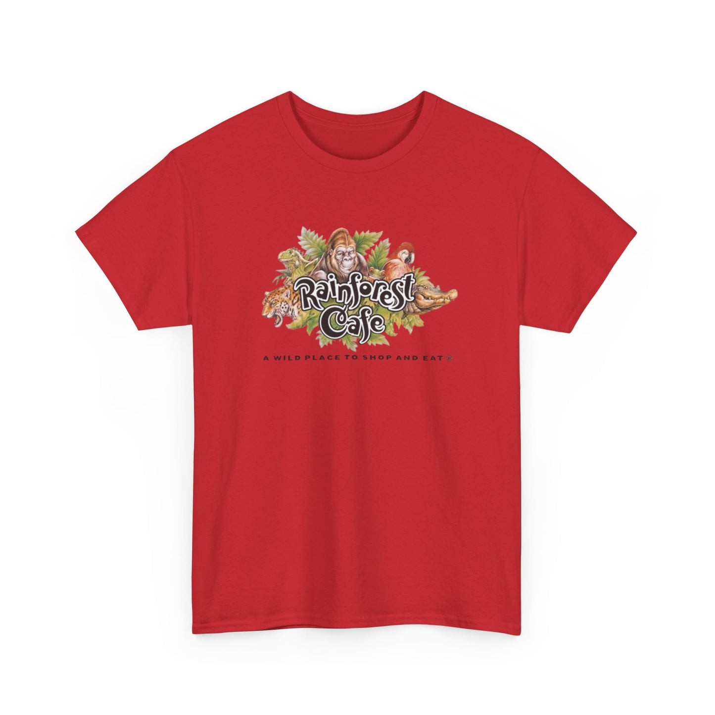Rainforest Cafe Vintage Graphic T Shirt Unisex Heavy Cotton Tee