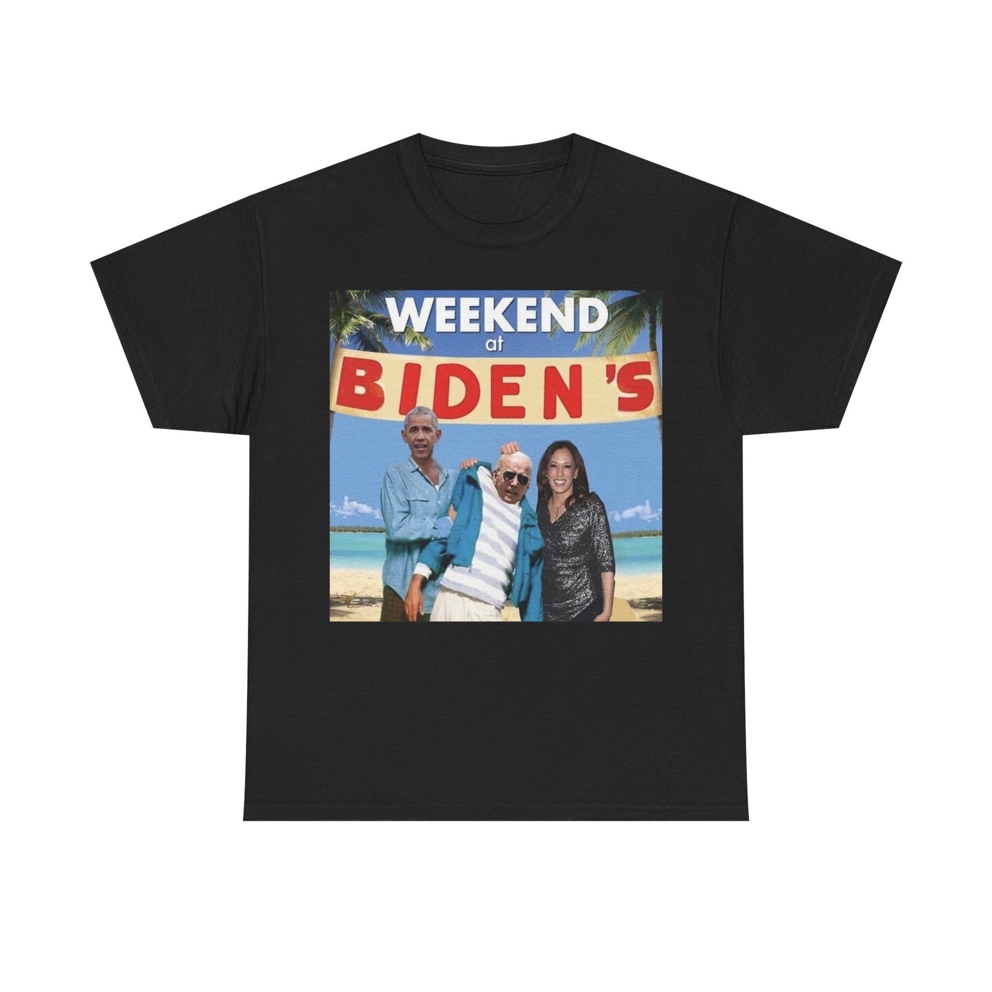 Weekend At Bidens Tshirt Funny Biden Trump 2024 Obama Gift Unisex Heavy Cotton